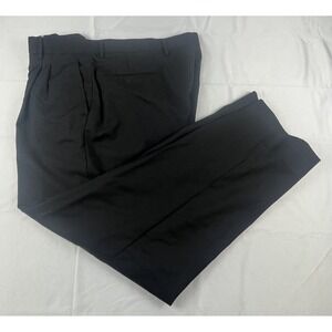 MENS BLACK DRESS PANTS PLEATED FRONT MADE I NITALY CLASSIC FORMAL PANTS